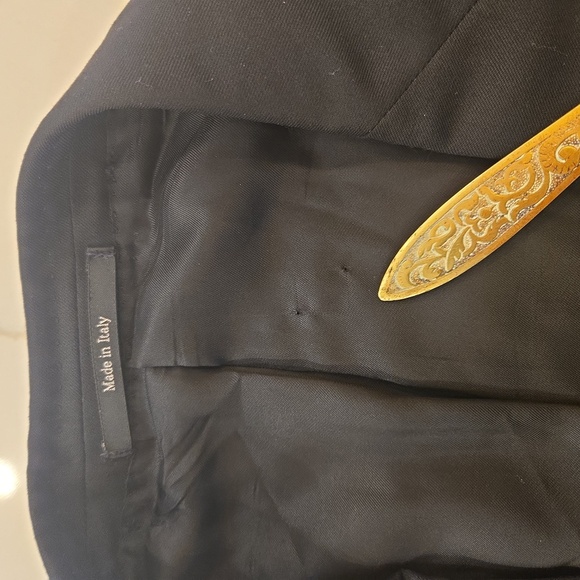 Ermenegildo Zegna Multi Season Wool Single Breasted Mens Blazer Black Size 44R - Picture 8 of 8